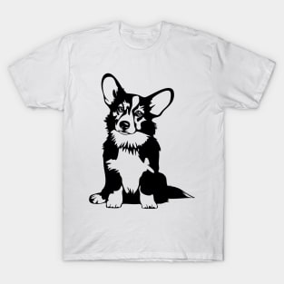 Cute Vintage Corgi - Dog Lover Corgis T-Shirt